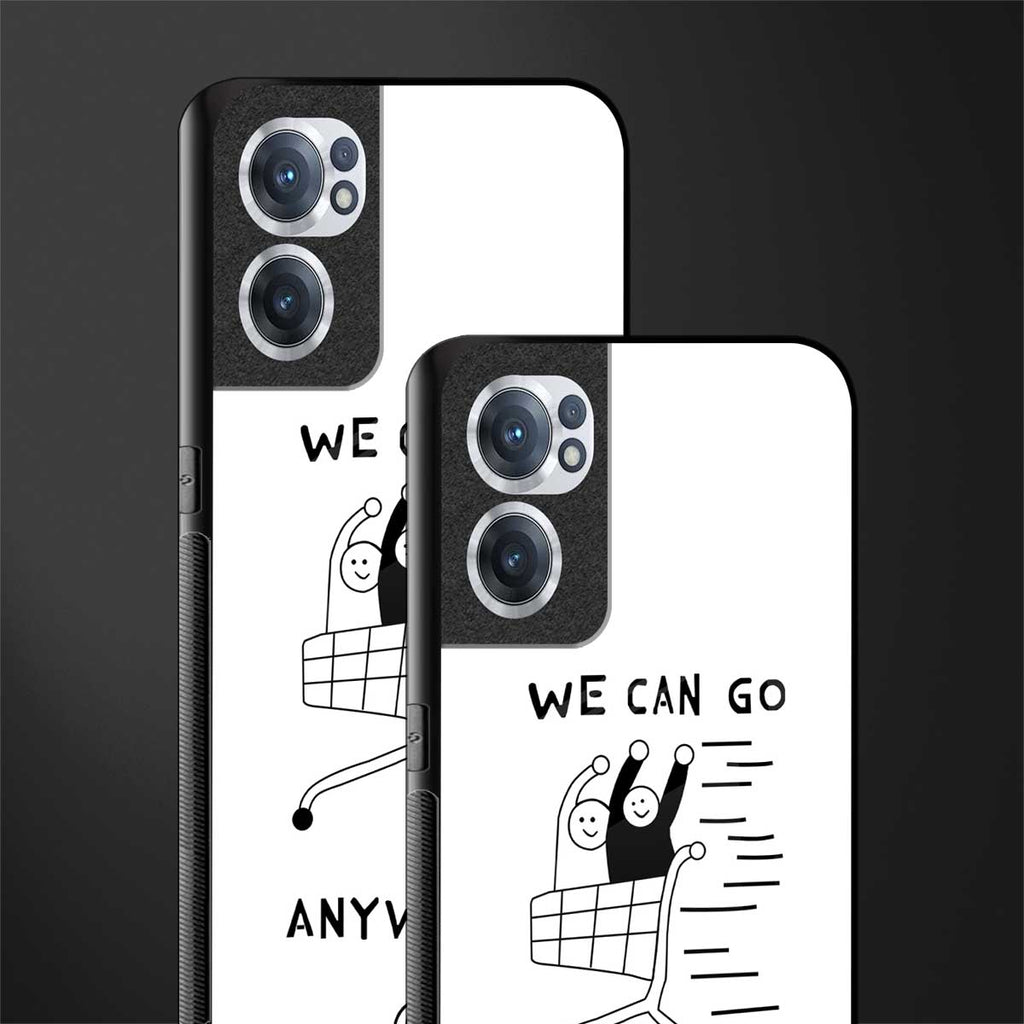 we can go anywhere glass case for oneplus nord ce 2 5g image-2