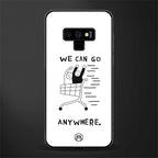 we can go anywhere glass case for samsung galaxy note 9 image