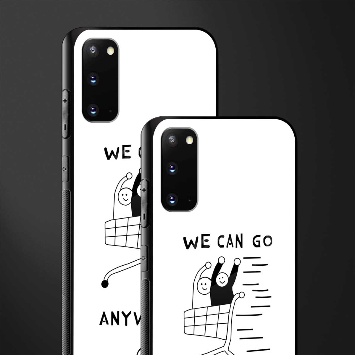 we can go anywhere glass case for samsung galaxy s20 image-2