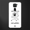 we can go anywhere glass case for redmi note 9 image