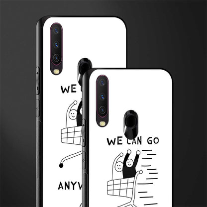 we can go anywhere glass case for vivo y17 image-2