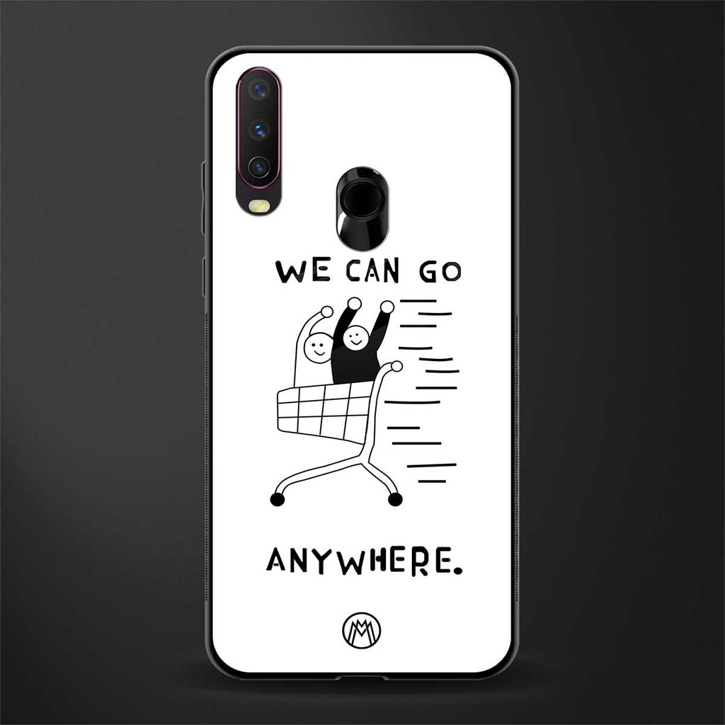 we can go anywhere glass case for vivo y15 image