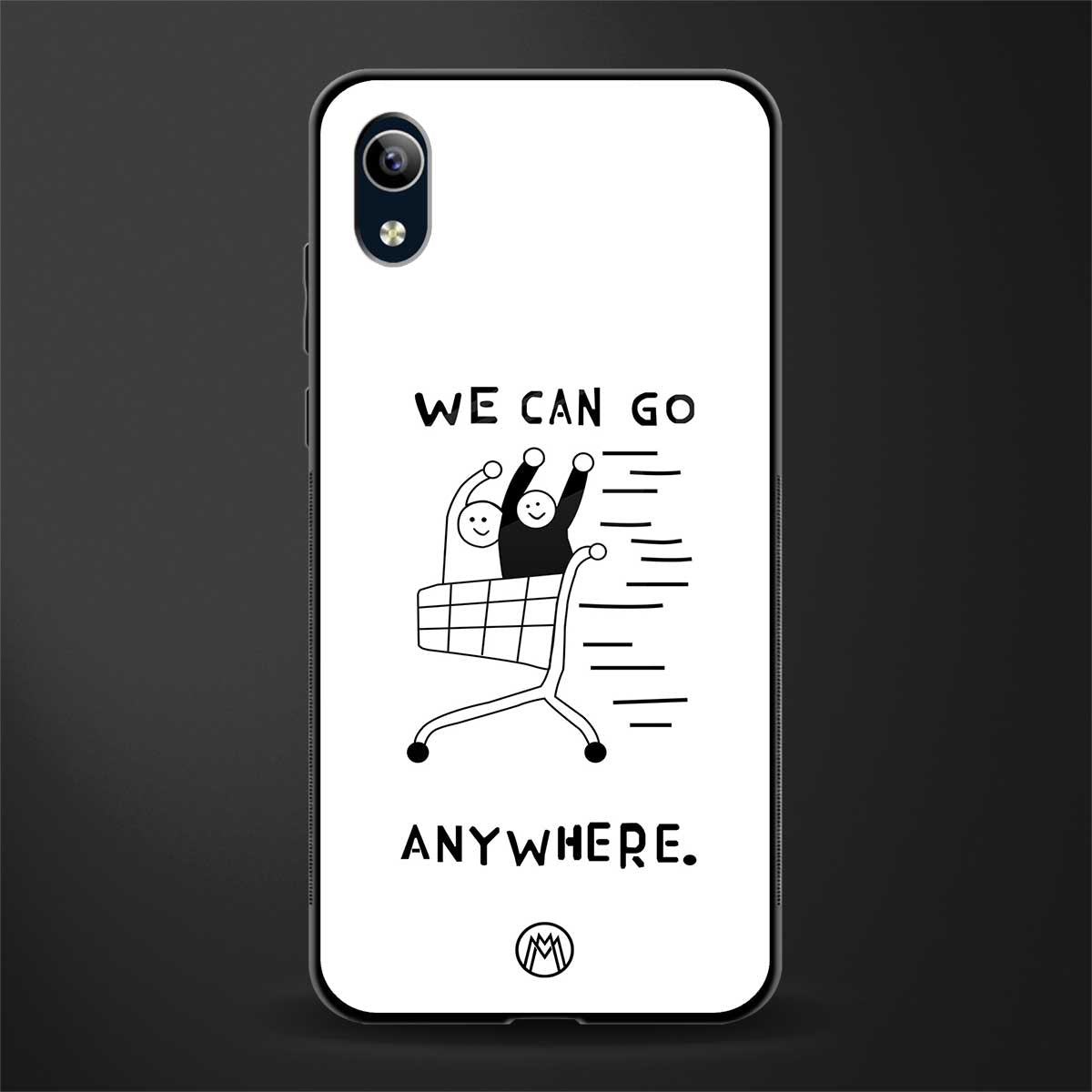 we can go anywhere glass case for vivo y91i image