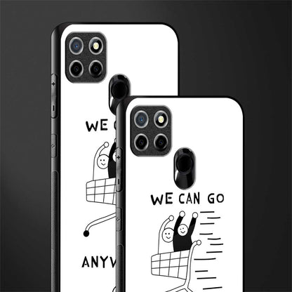 we can go anywhere glass case for realme narzo 30a image-2