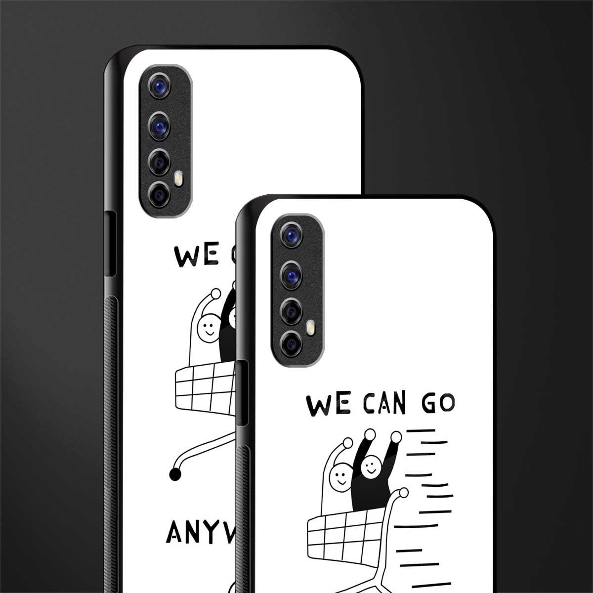 we can go anywhere glass case for realme 7 image-2