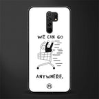 we can go anywhere glass case for redmi 9 prime image