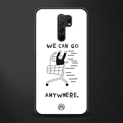 we can go anywhere glass case for poco m2 image