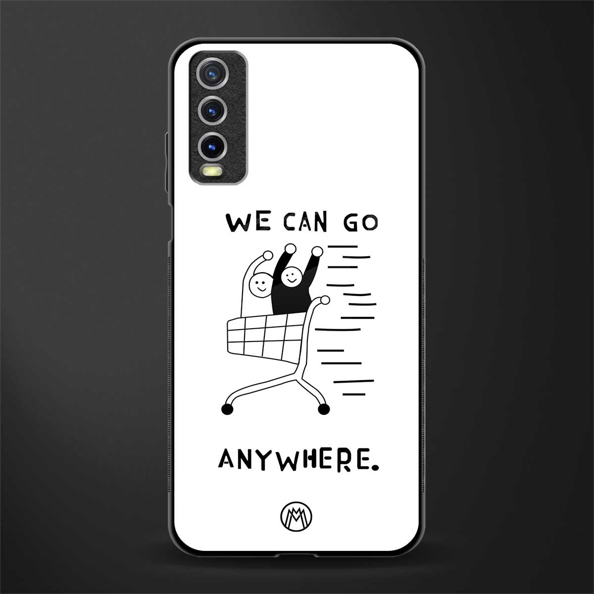we can go anywhere glass case for vivo y20i vivo y20t image