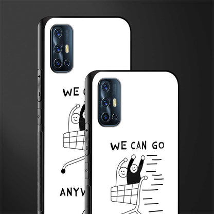 we can go anywhere glass case for vivo v17 image-2