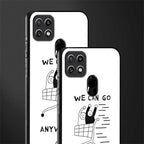 we can go anywhere glass case for oppo a15s image-2