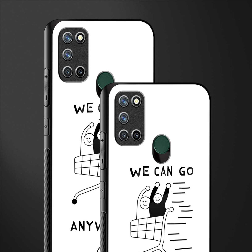 we can go anywhere glass case for realme 7i image-2