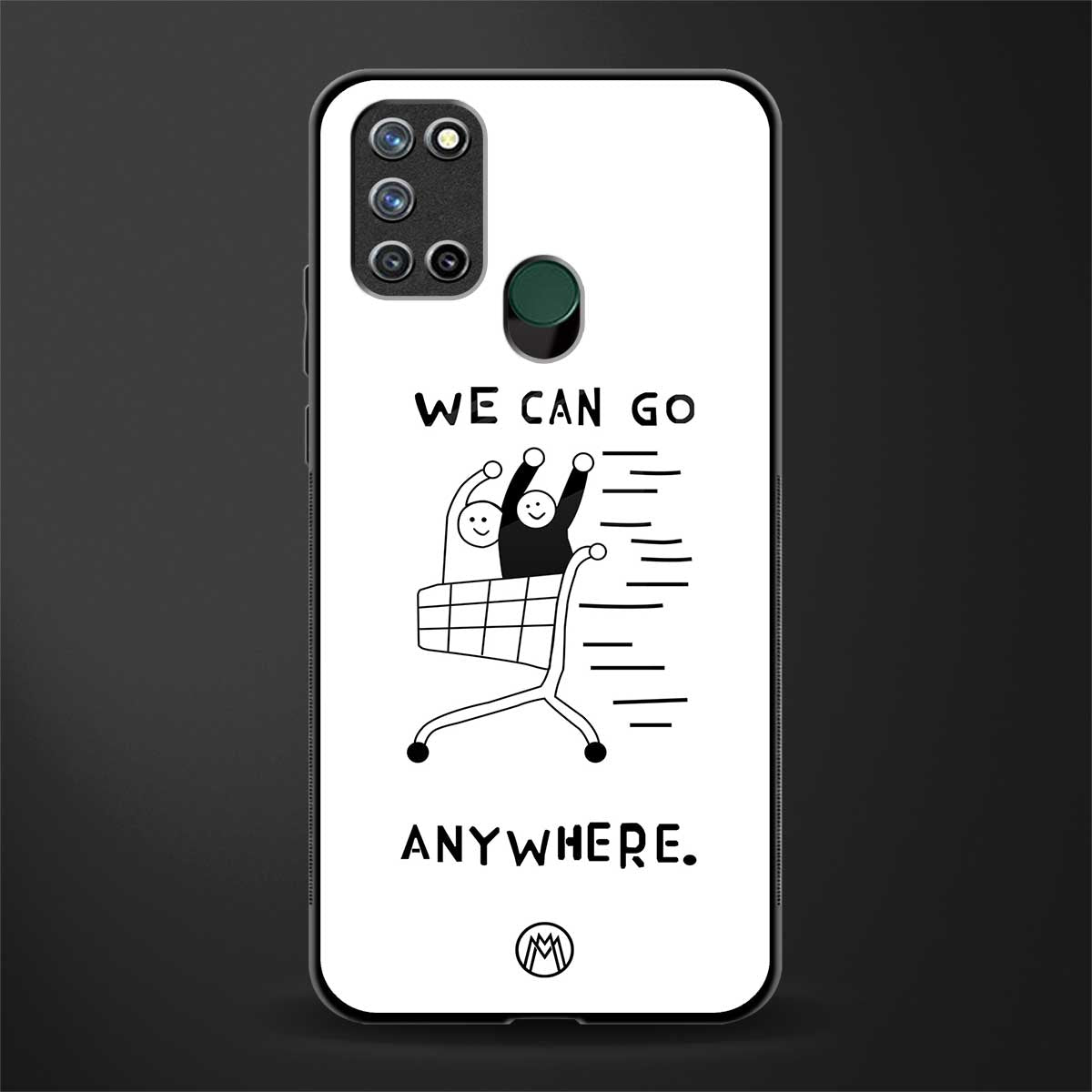 we can go anywhere glass case for realme 7i image