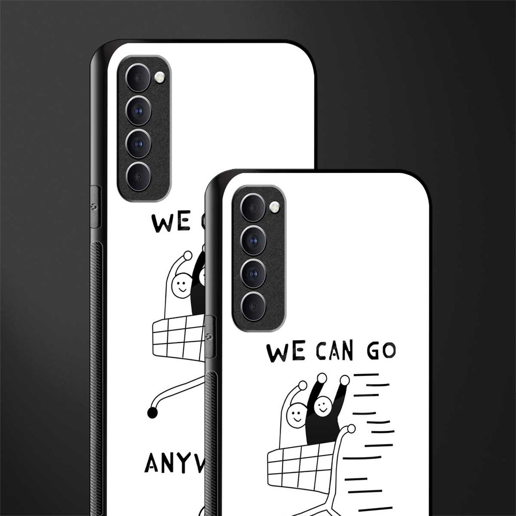 we can go anywhere glass case for oppo reno 4 pro image-2