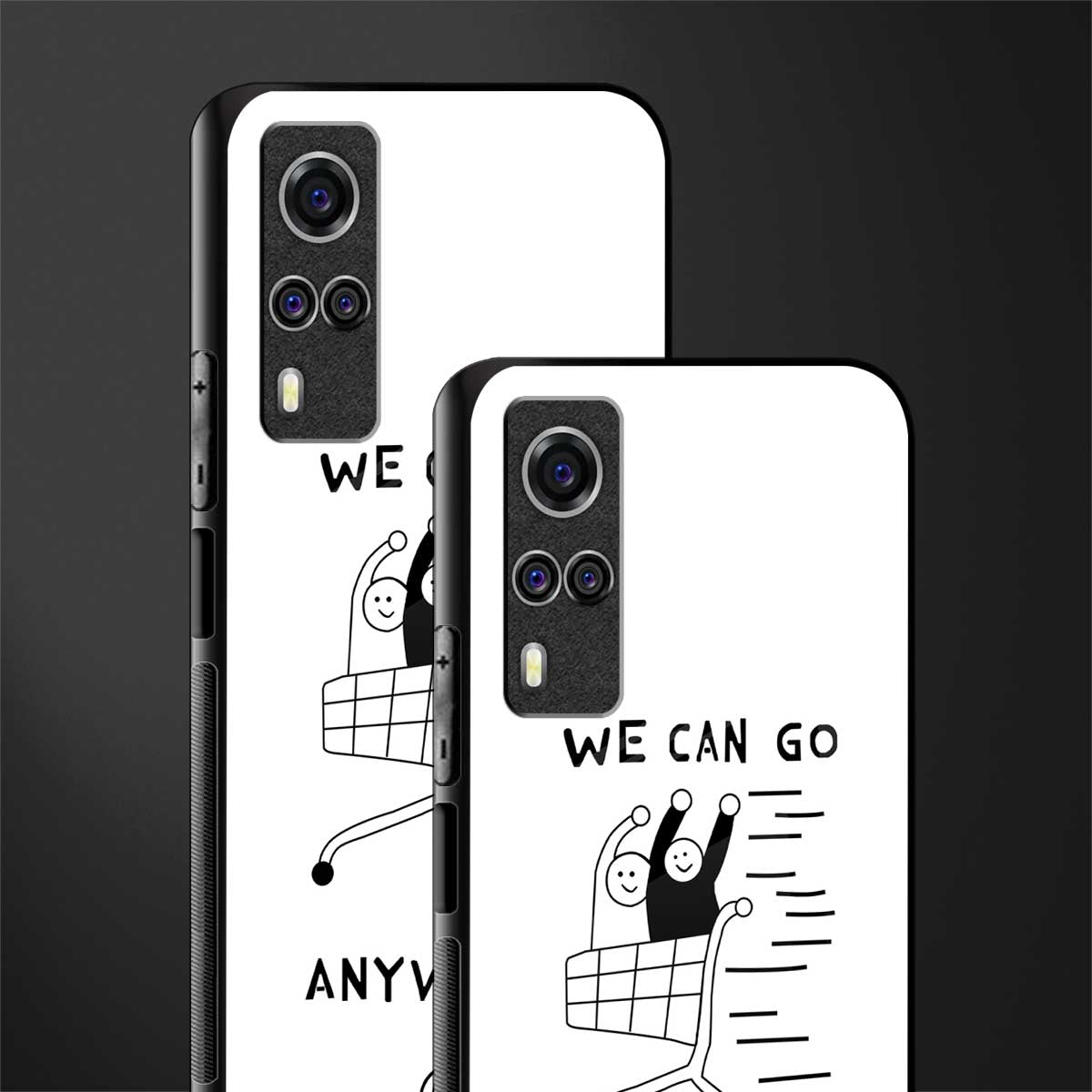 we can go anywhere glass case for vivo y51a image-2