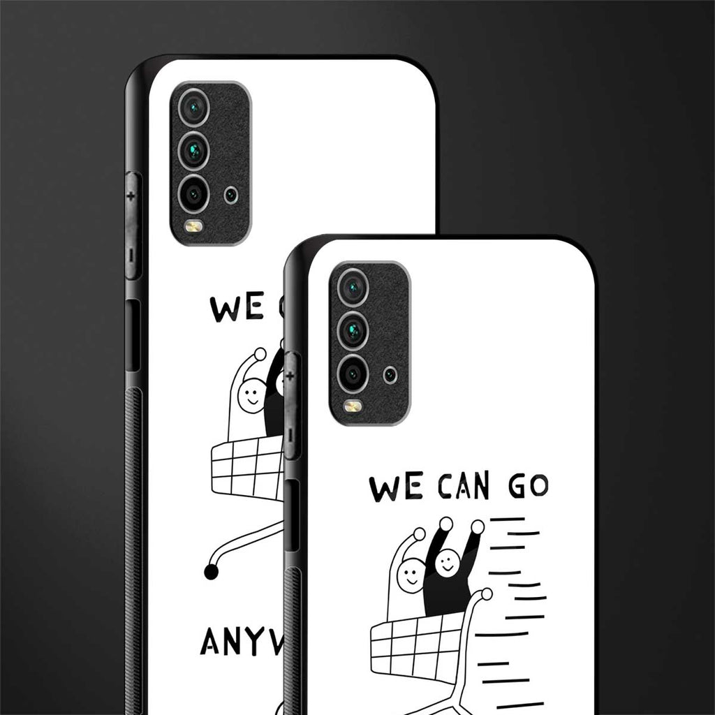 we can go anywhere glass case for redmi 9 power image-2
