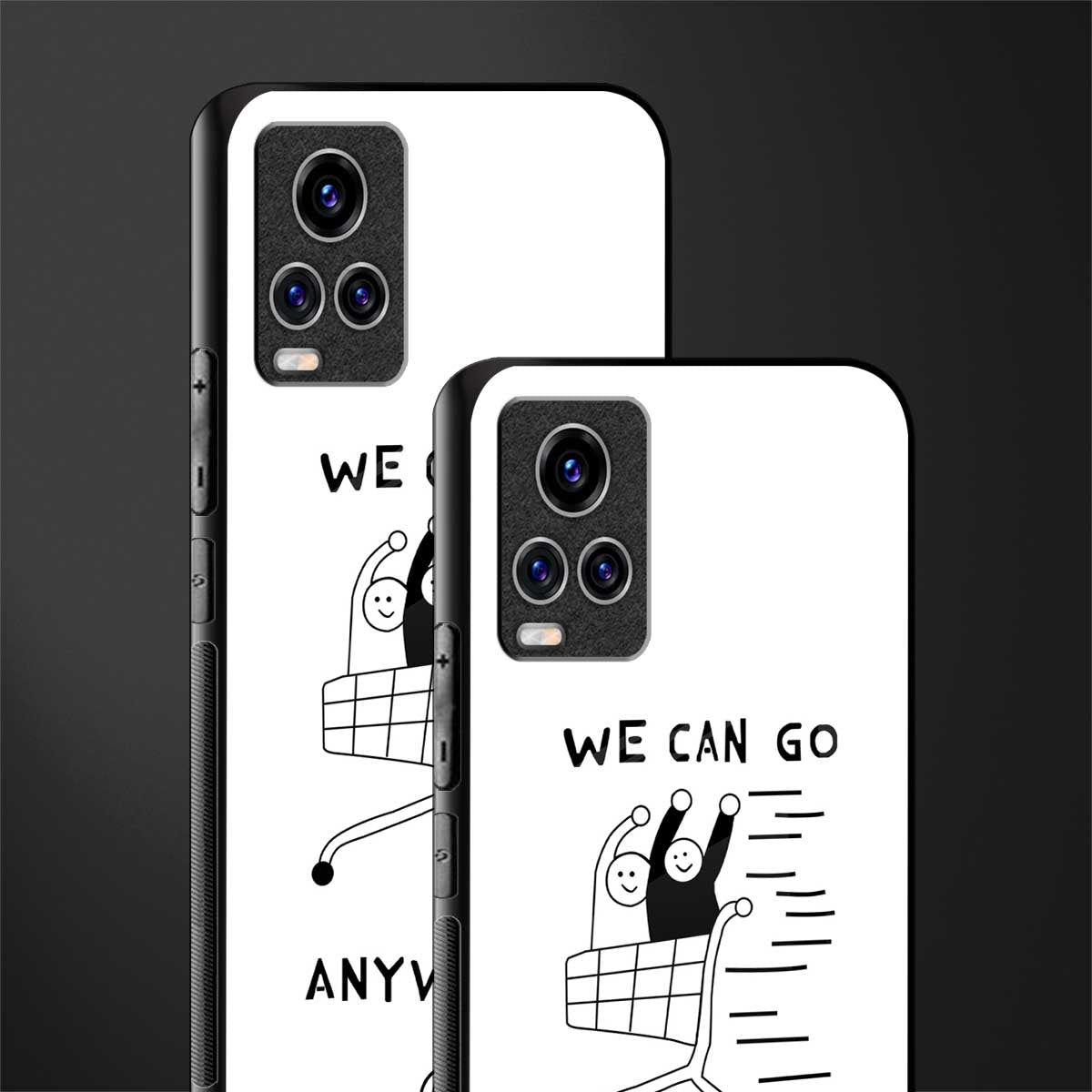 we can go anywhere glass case for vivo v20 pro image-2