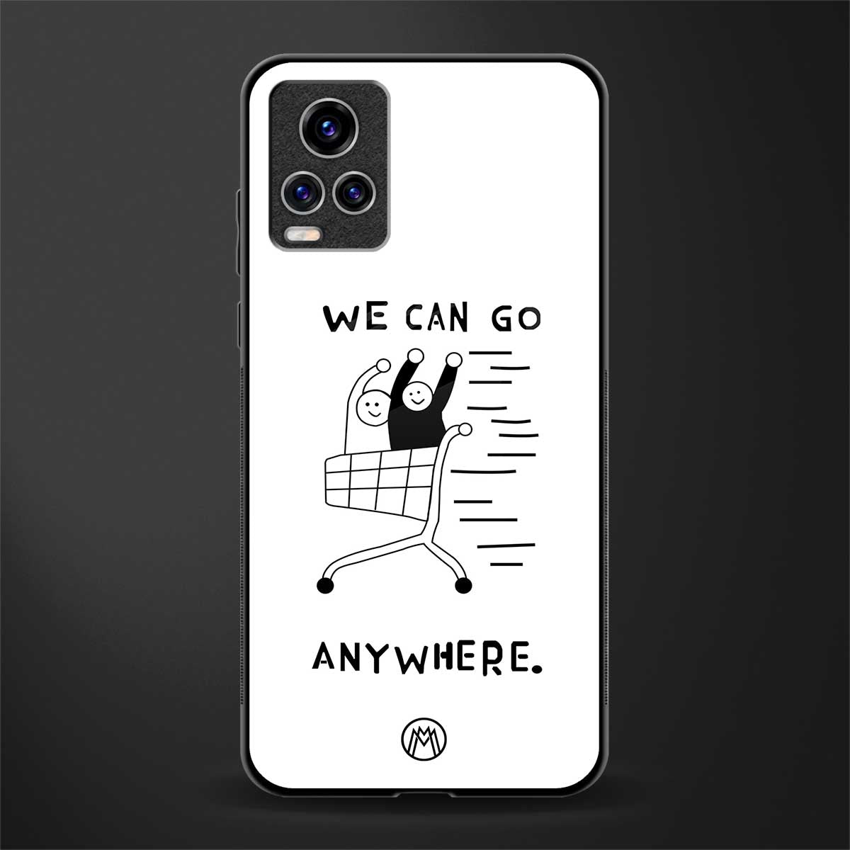 we can go anywhere glass case for vivo v20 pro image