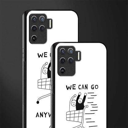 we can go anywhere glass case for oppo f19 pro image-2