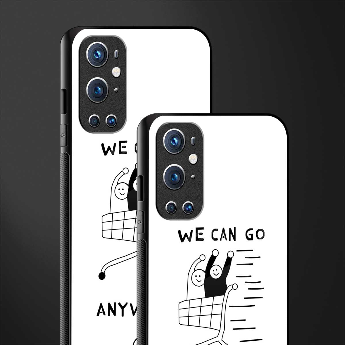 we can go anywhere glass case for oneplus 9 pro image-2