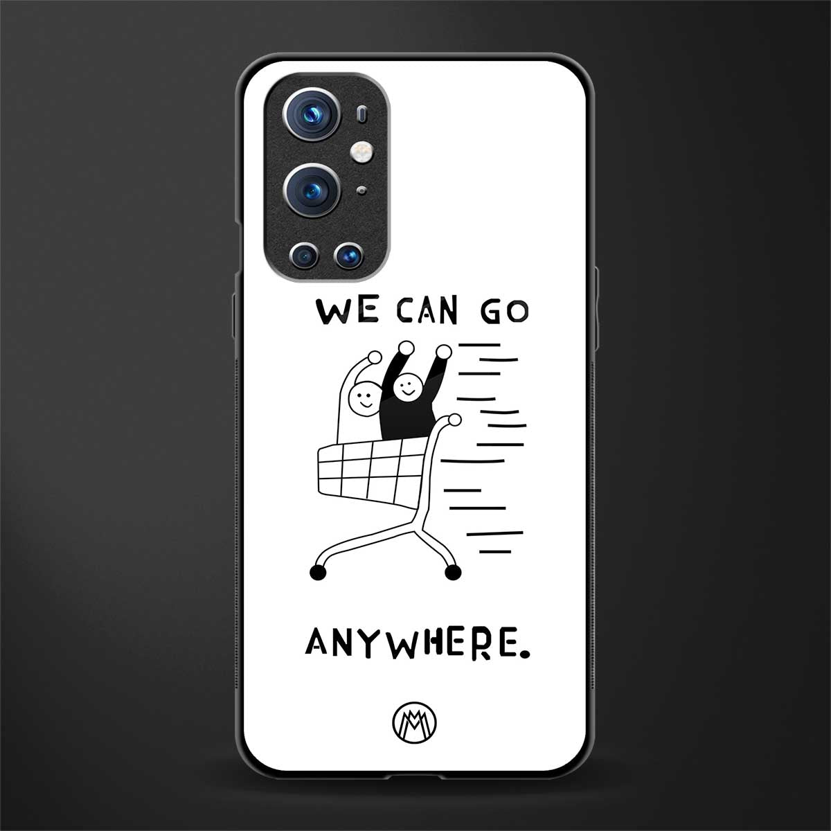 we can go anywhere glass case for oneplus 9 pro image
