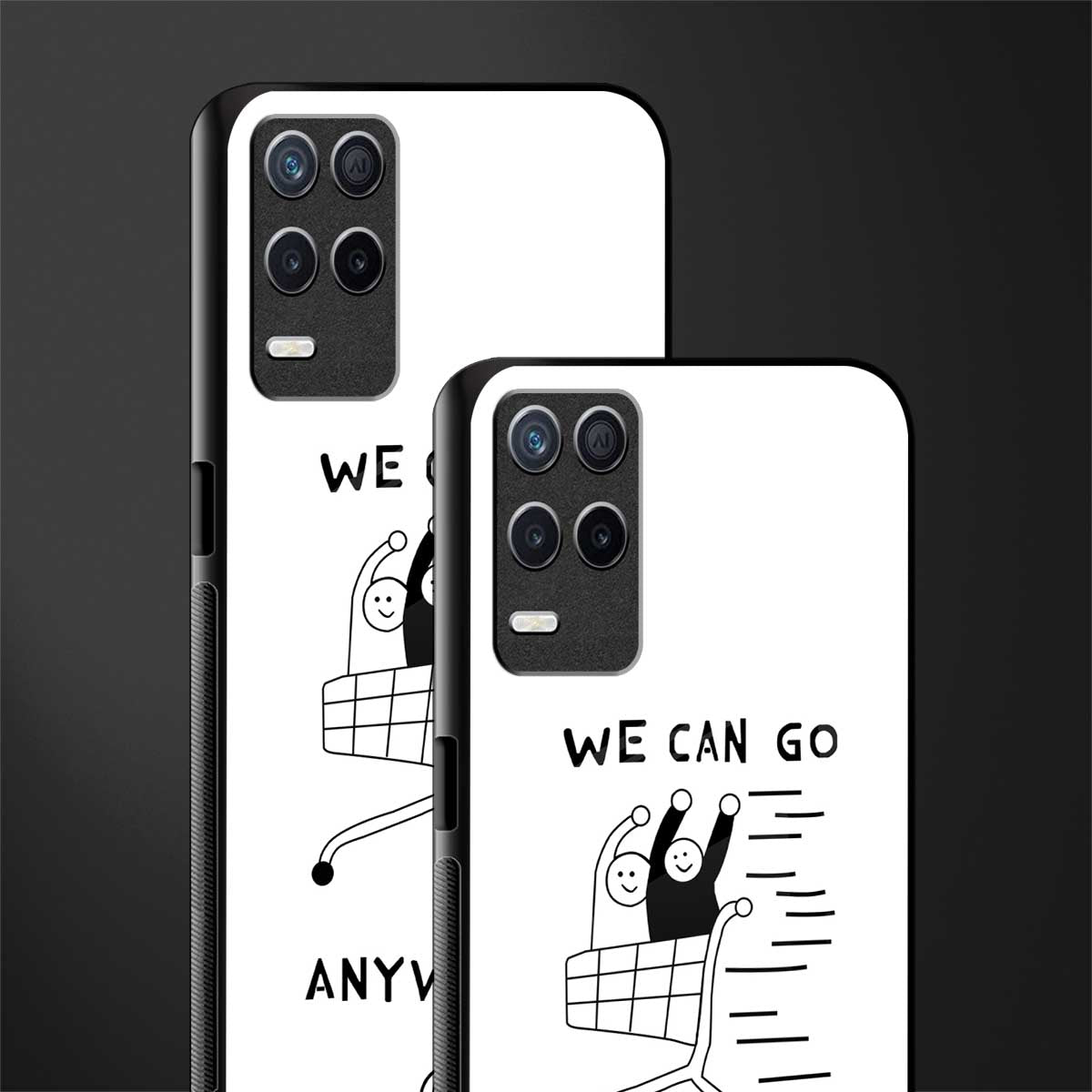 we can go anywhere glass case for realme 8 5g image-2