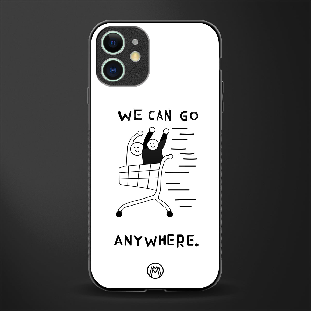we can go anywhere glass case for iphone 12 mini image