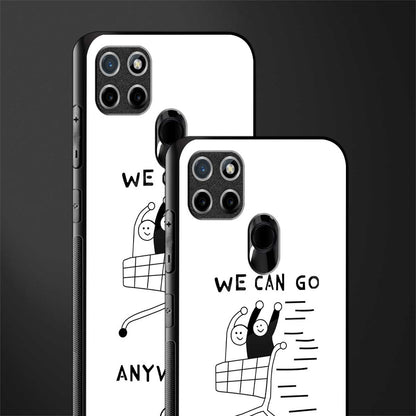 we can go anywhere glass case for realme c21 image-2