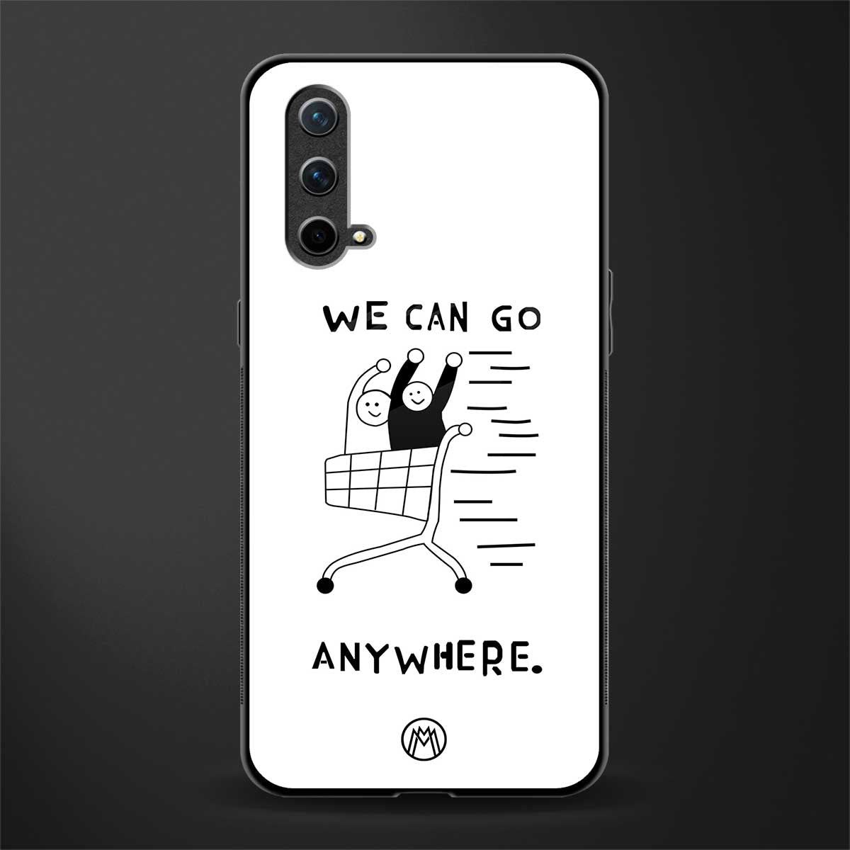 we can go anywhere glass case for oneplus nord ce 5g image