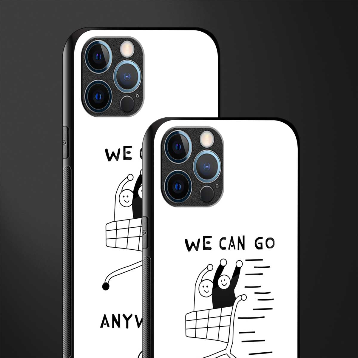 we can go anywhere glass case for iphone 12 pro max image-2