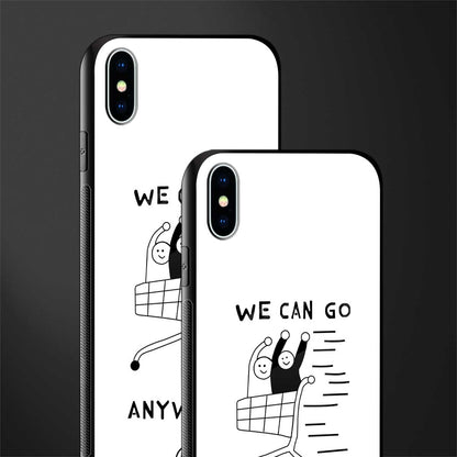we can go anywhere glass case for iphone xs max image-2
