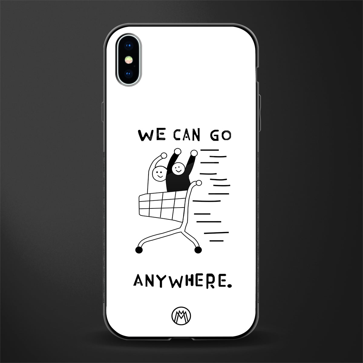 we can go anywhere glass case for iphone xs max image