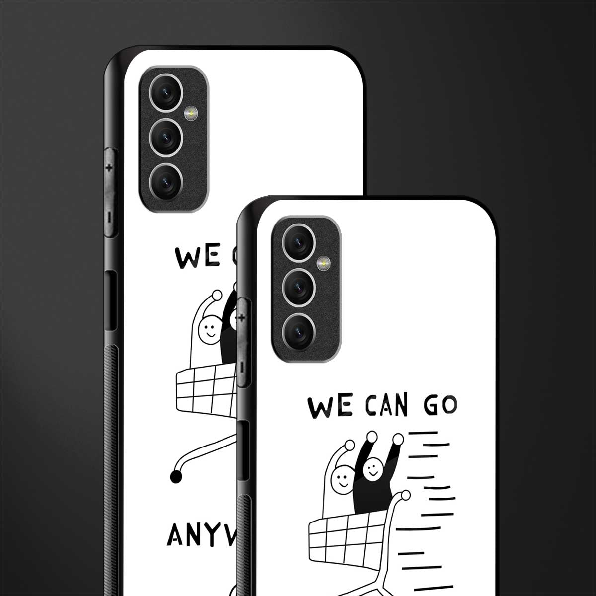 we can go anywhere glass case for samsung galaxy m52 5g image-2