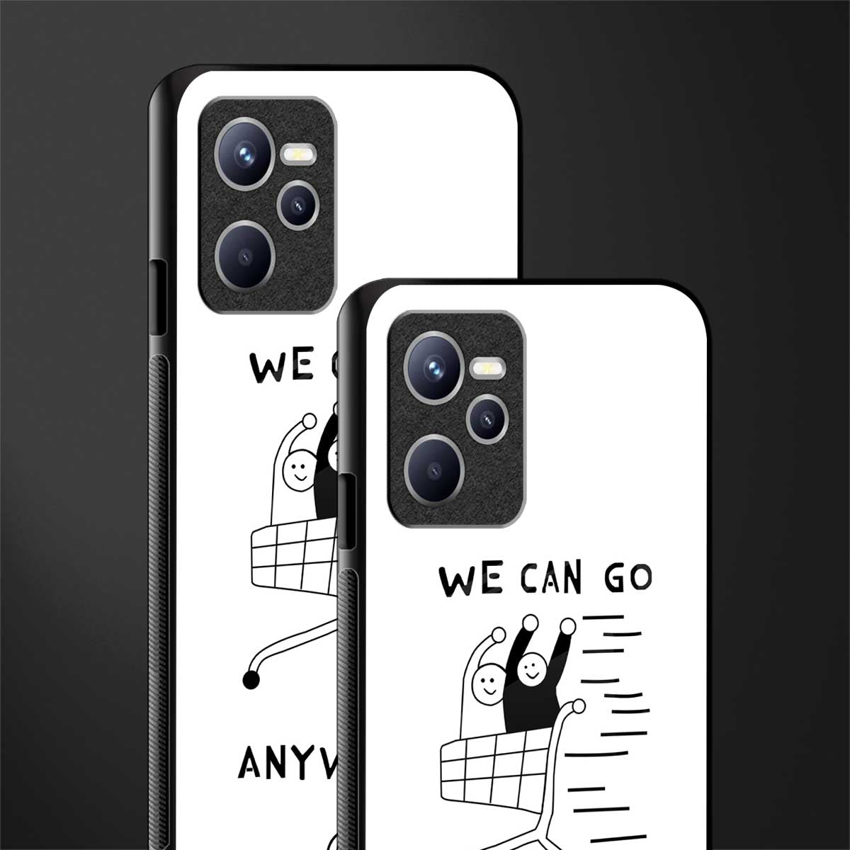 we can go anywhere glass case for realme c35 image-2