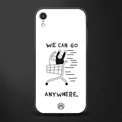 we can go anywhere glass case for iphone xr image