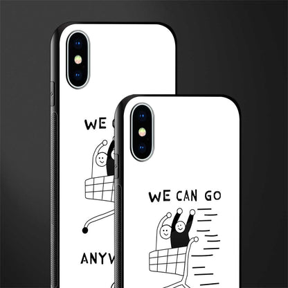 we can go anywhere glass case for iphone xs image-2