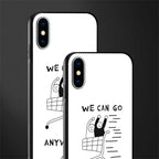 we can go anywhere glass case for iphone x image-2