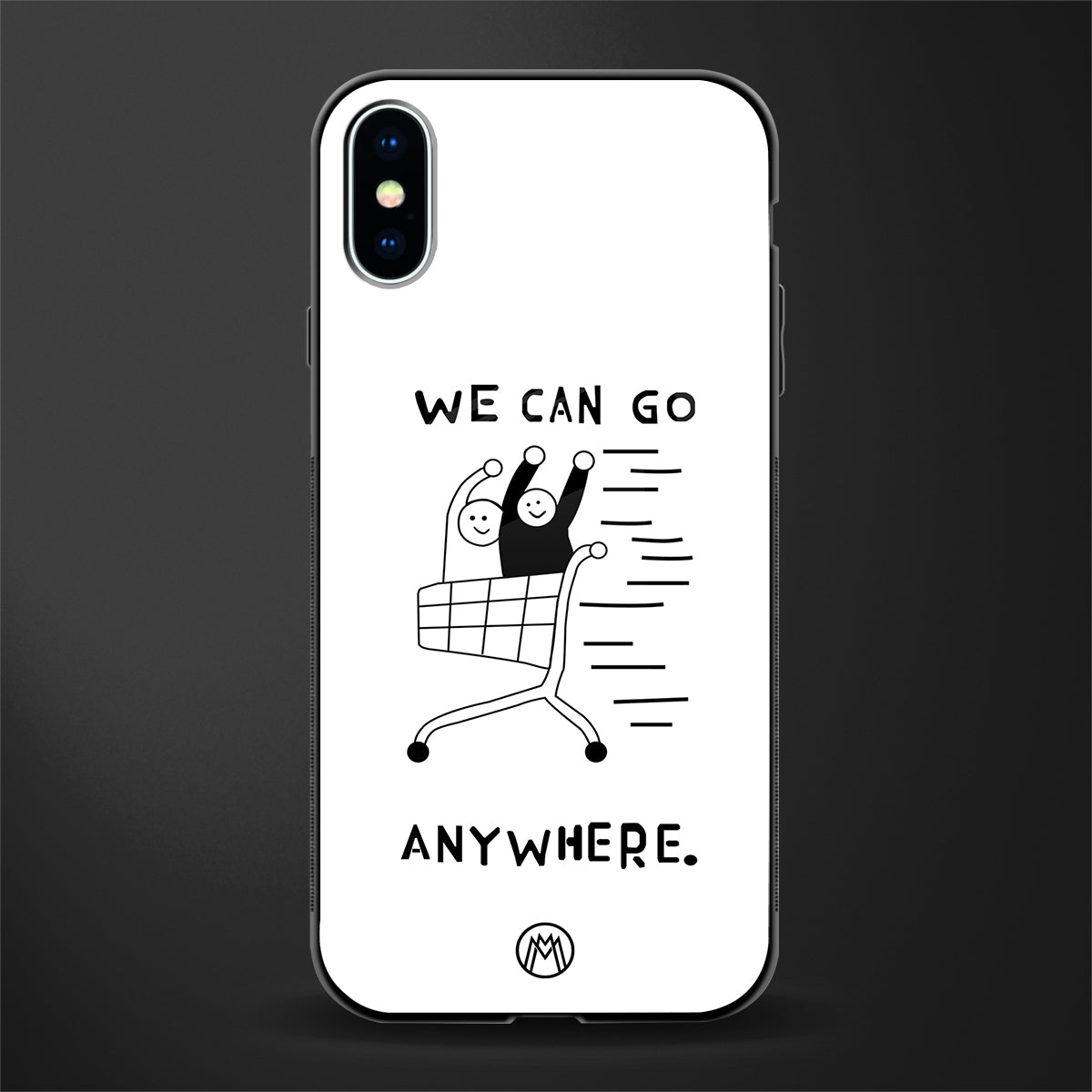 we can go anywhere glass case for iphone x image