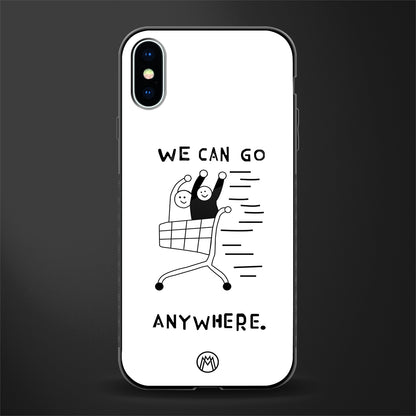 we can go anywhere glass case for iphone x image