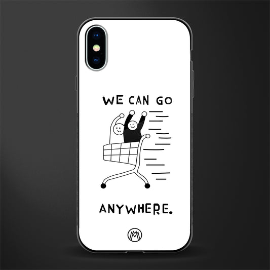 we can go anywhere glass case for iphone x image