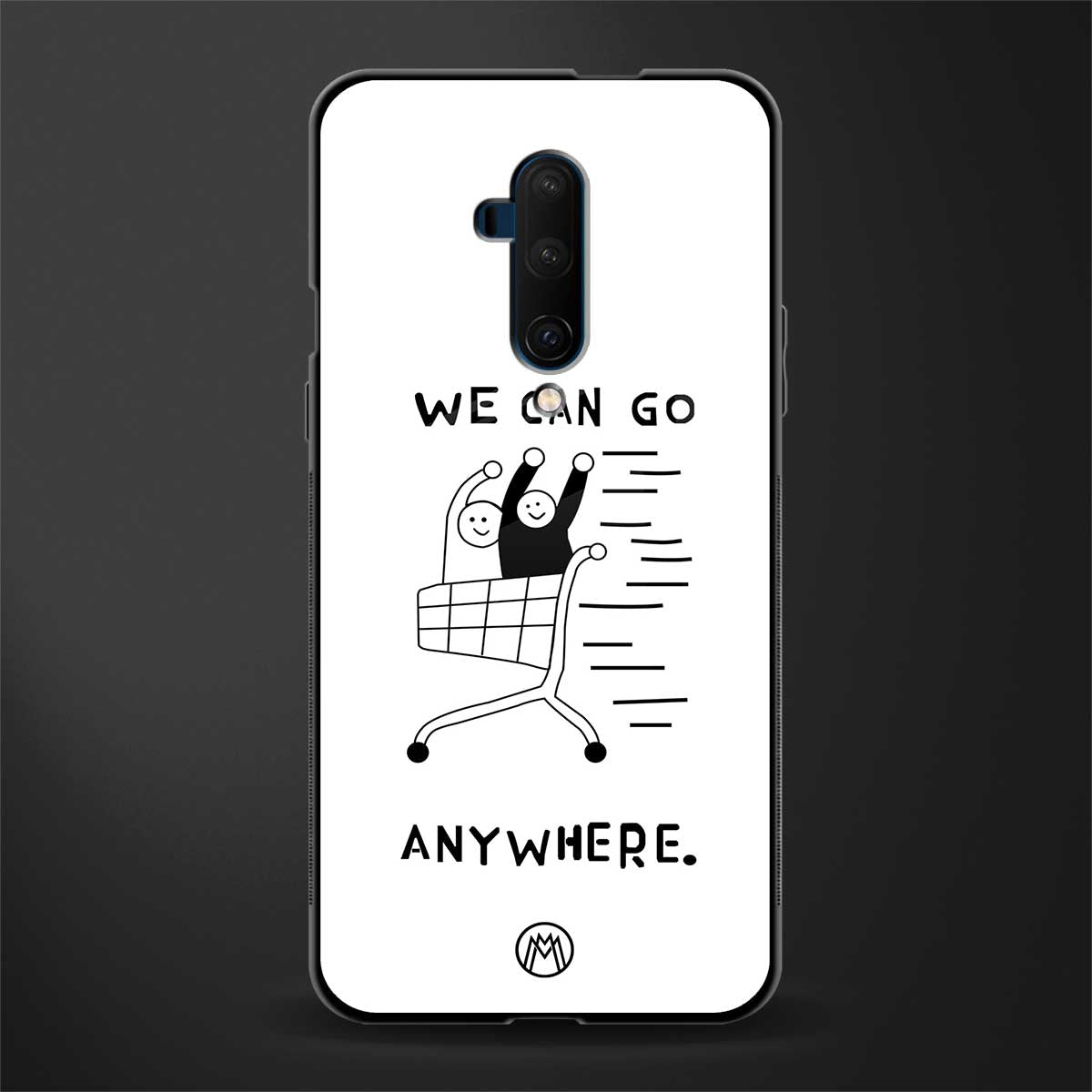we can go anywhere glass case for oneplus 7t pro image