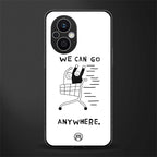 we can go anywhere back phone cover | glass case for oppo f21 pro 5g