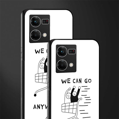 we can go anywhere back phone cover | glass case for oppo f21 pro 4g