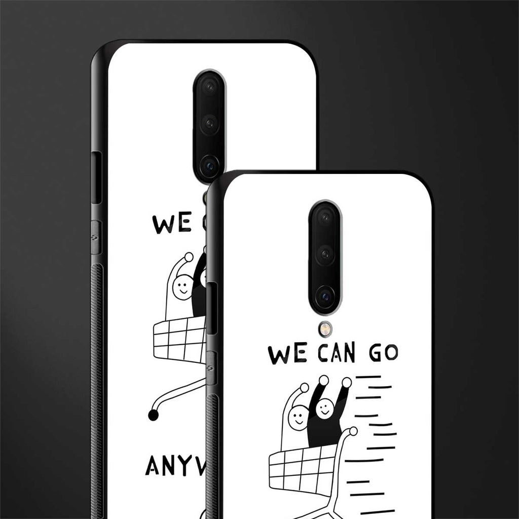 we can go anywhere glass case for oneplus 7 pro image-2