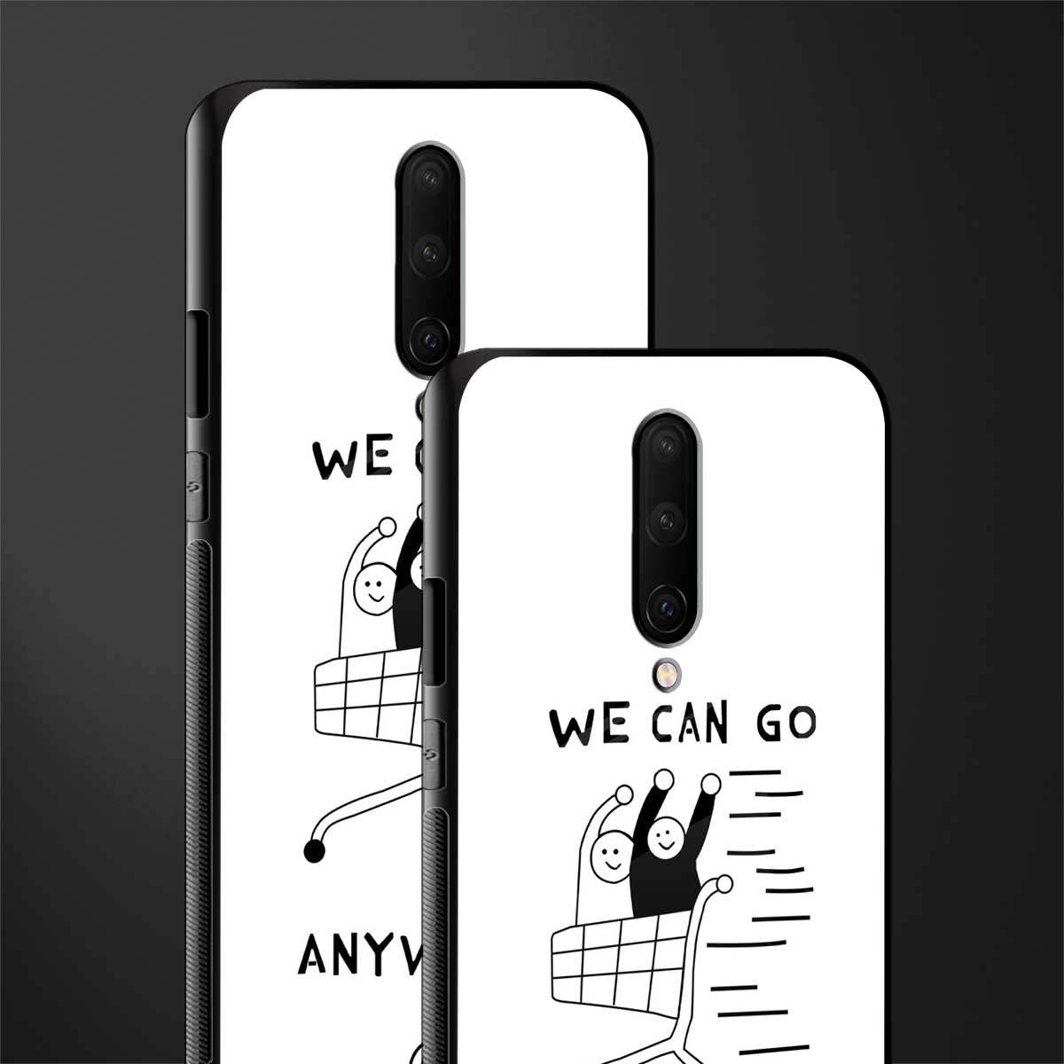 we can go anywhere glass case for oneplus 7 pro image-2