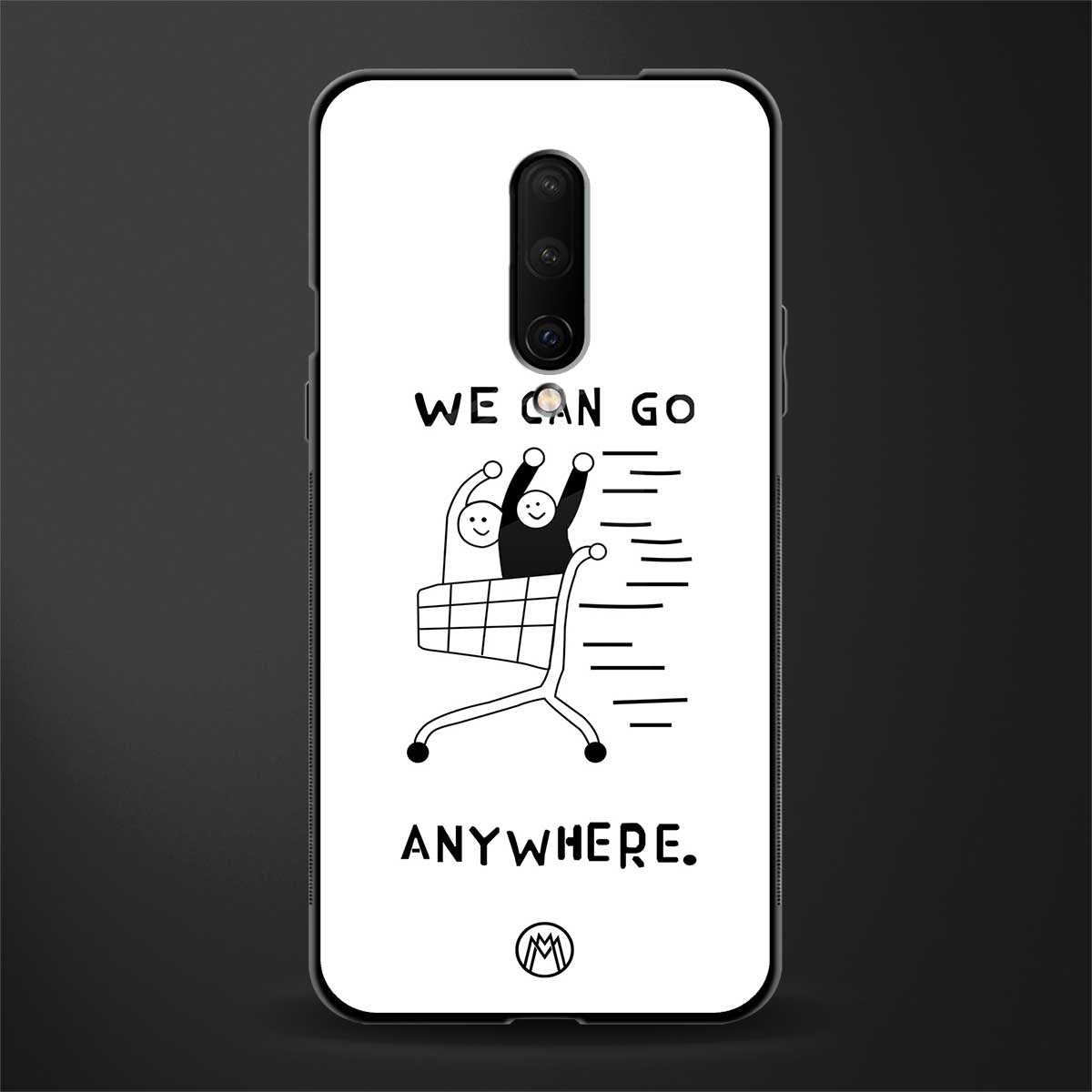 we can go anywhere glass case for oneplus 7 pro image