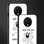 we can go anywhere glass case for oneplus 7t image-2