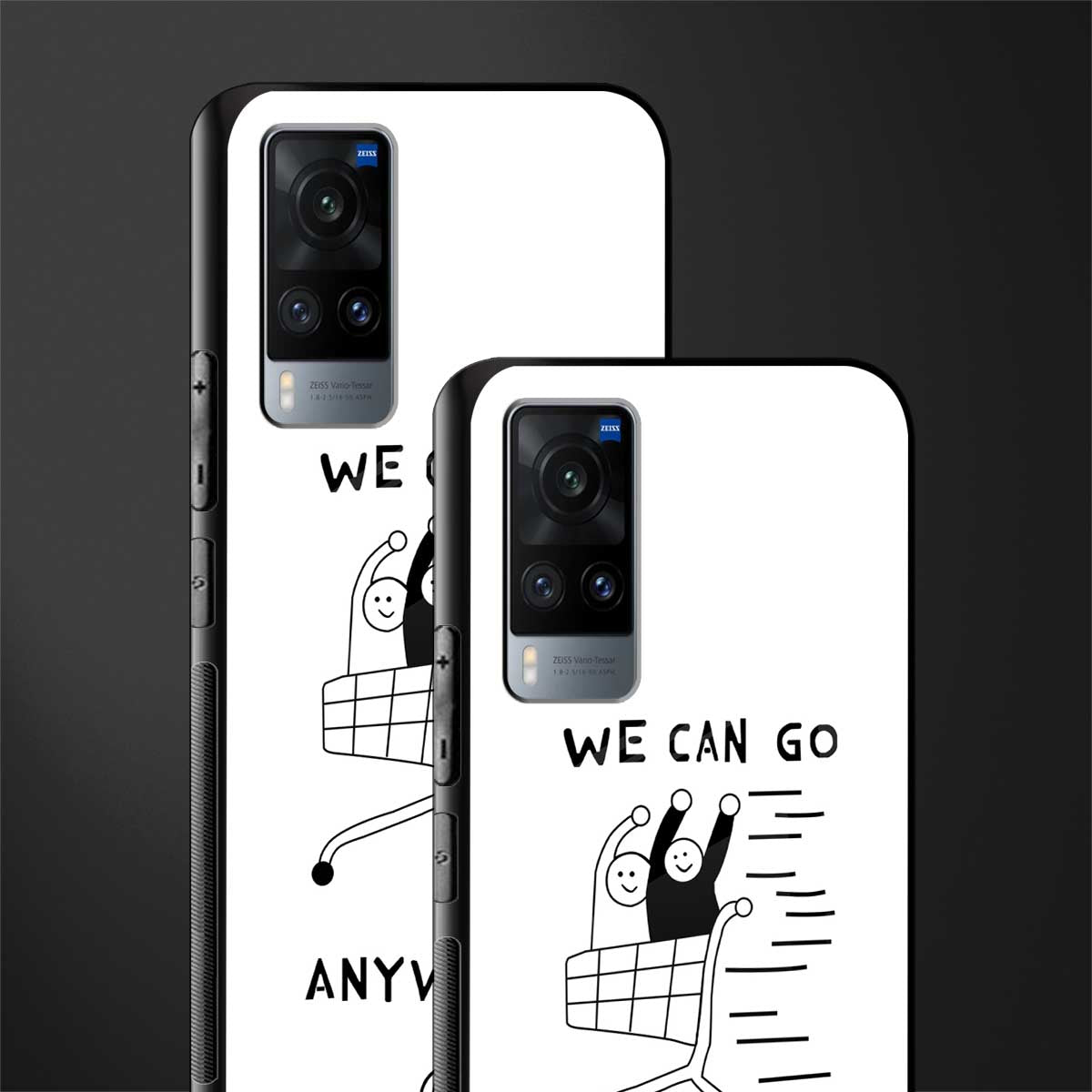 we can go anywhere glass case for vivo x60 image-2