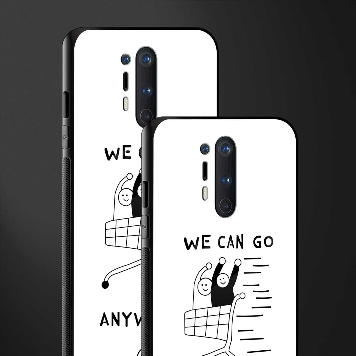 we can go anywhere glass case for oneplus 8 pro image-2