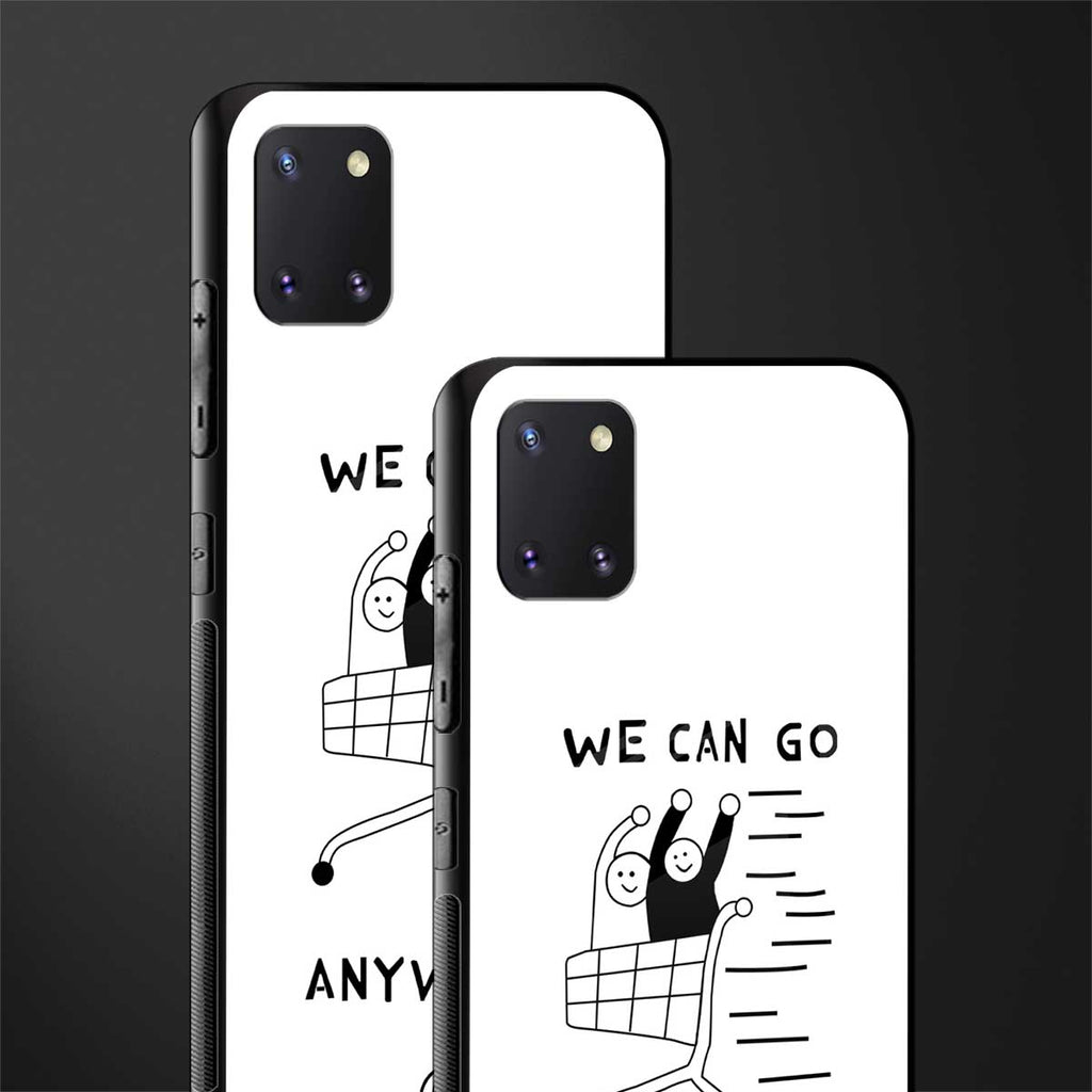 we can go anywhere glass case for samsung galaxy note 10 lite image-2