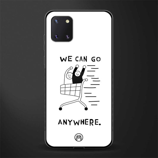 we can go anywhere glass case for samsung a81 image